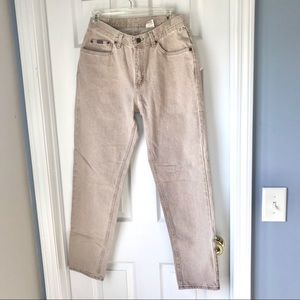 Vintage Riders tan high rise mom jeans